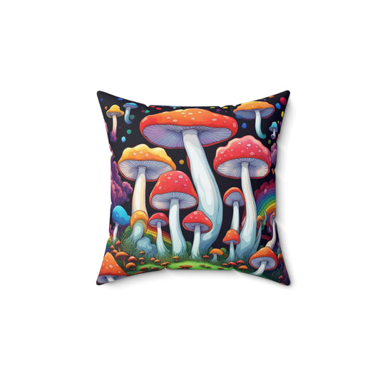 "WeShrooms" Spun Polyester Square Pillow