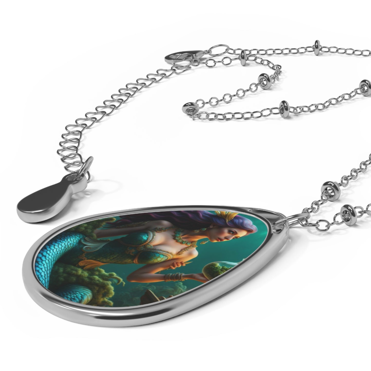 A Mermaids Dream Oval Necklace